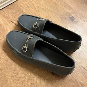 Gucci Horsebit Accent Rubber Drivers Size 11.5 Loafers